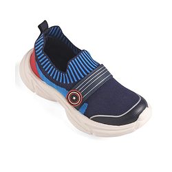 Pine Kids Marvel Slip On Sneaker with Avengers Jibbitz Applique - Navy Blue