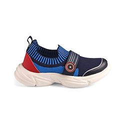 Pine Kids Marvel Slip On Sneaker with Avengers Jibbitz Applique - Navy Blue