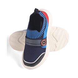 Pine Kids Marvel Slip On Sneaker with Avengers Jibbitz Applique - Navy Blue