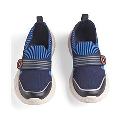Pine Kids Marvel Slip On Sneaker with Avengers Jibbitz Applique - Navy Blue