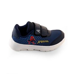 Pine Kids Marvel Spiderman Sneaker Shoes With Velcro Closure - Navy Blue