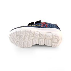 Pine Kids Marvel Spiderman Sneaker Shoes With Velcro Closure - Navy Blue