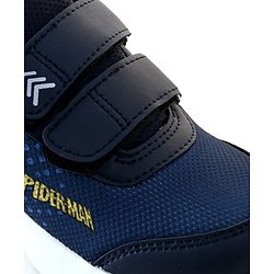 Pine Kids Marvel Spiderman Sneaker Shoes With Velcro Closure - Navy Blue