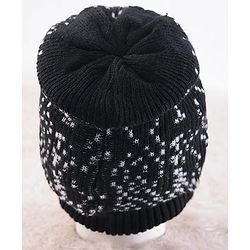 Pine Kids Knit Designed Winter Caps - Black