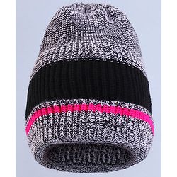 Pine Kids Winter Cap with Cable Knit Design - Grey