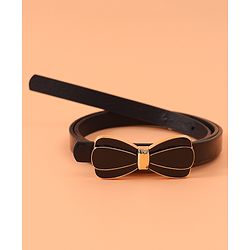 Pine Kids Bow Buckle Belt Free Size - Black