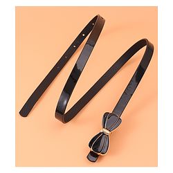 Pine Kids Bow Buckle Belt Free Size - Black
