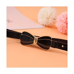 Pine Kids Bow Buckle Belt Free Size - Black
