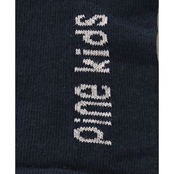 Pine Kids Cotton Nylon Ankle Length Socks Brand Text Stripes & Stars Design Pack of 3 - Red Black & White