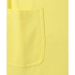 Pine Kids Cotton Knit Solid Frock With Polka Dot Printed Inner Tee - Yellow