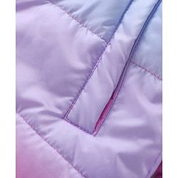 Pine Kids Full Sleeves Padded Jacket with Hood Colour Ombre Print - Multicolour