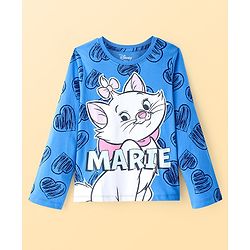 Pine Kids Disney Full Sleeves Night Suit With Aristocats Marie Graphics - Blue