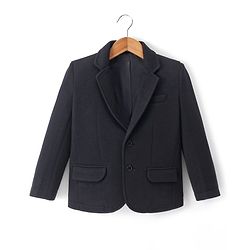 Pine Kids Full Sleeves Solid Colour Blazer - Black