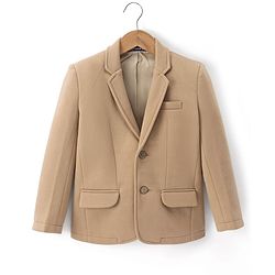Pine Kids Full Sleeves Solid Colour Blazer - Beige