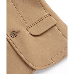 Pine Kids Full Sleeves Solid Colour Blazer - Beige