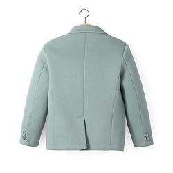 Pine Kids Knit Full Sleeves Solid Colour Blazer & Printed T-Shirt - Sea Green