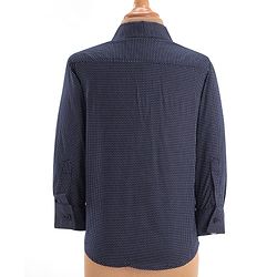 Pine Kids Knit Full Sleeves Solid Color 3 Piece Party Suit with Bow - Navy Blue