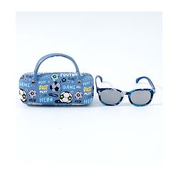 Pine Kids Free Size Sunglasses with Case - Blue