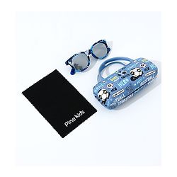 Pine Kids Free Size Sunglasses with Case - Blue