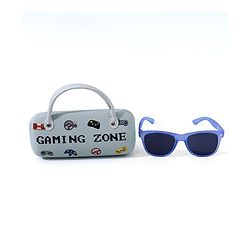 Pine Kids Free Size Sunglasses with Case - Blue