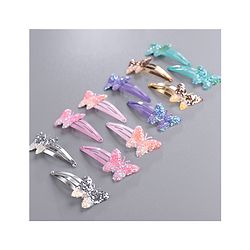 Pine Kids Butterfly Snap Clips Set of 12 - Multicolor