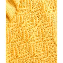 Pine Kids Knitted Full Sleeves Pullover Sweater with Cable Knit Design - Yellow