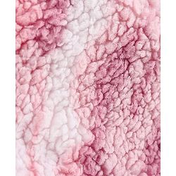 Pine Kids Woven Full Sleeves Hooded Fur Sweatjacket with Kangaroo Pockets Camouflage Print - Pink