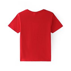 Pine Kids Marvel Cotton Knit Half Sleeves T-Shirt with Thor Print - Black & Red