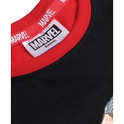 Pine Kids Marvel Cotton Knit Half Sleeves T-Shirt with Thor Print - Black & Red