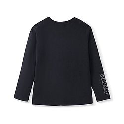Pine Kids Marvel Cotton Knit Full Sleeves T-Shirt with Avengers Print - Black