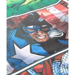 Pine Kids Marvel Cotton Knit Full Sleeves T-Shirt with Avengers Print - Black