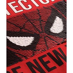 Pine Kids Marvel Cotton Knit Half Sleeves T-Shirt With Spiderman Graphics - Red
