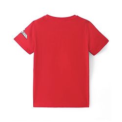 Pine Kids Marvel Cotton Knit Half Sleeves T-Shirt With Spiderman Graphics - Red
