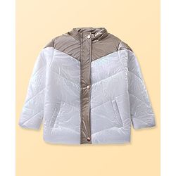 Pine Kids Full Sleeves Cut and Sew Jacket Solid Colour With Detachable Hood - Gold