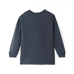 Pine Kids Single Jersey Knit Full Sleeves Night Suit Space Theme Print - Grey & White