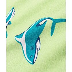 Pine Kids Single Jersey Knit Full Sleeves Night Suit with Whale Print - Light Green