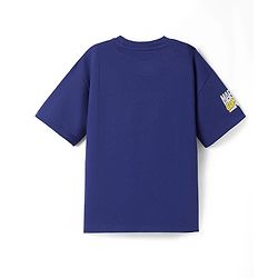 Pine Kids Marvel Terry Knit Drop Shoulder Oversized T-Shirt With Iron Man Graphic - Navy Blue