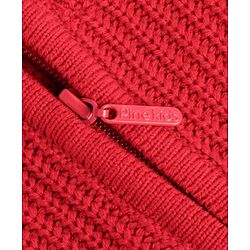 Pine Kids Knit Full Sleeves Pullover Solid Colour- Red