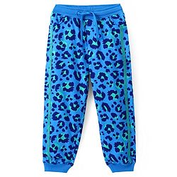 Pine Kids Cotton Knit Full Sleeves Hooded Sweatshirt & Joggers Set with  Print - Blue