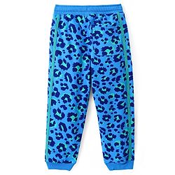 Pine Kids Cotton Knit Full Sleeves Hooded Sweatshirt & Joggers Set with  Print - Blue
