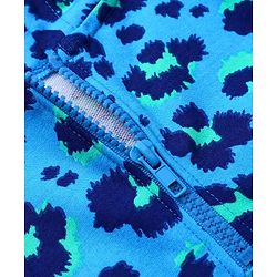 Pine Kids Cotton Knit Full Sleeves Hooded Sweatshirt & Joggers Set with  Print - Blue