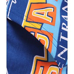 Pine Kids Cotton Knit Full Sleeves Text Printed Winter Wear Hooded Sweatshirt & Joggers Set with Kangaroo Pockets - Blue
