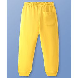 Pine Kids Full Length Track Pants Text Print - Yellow