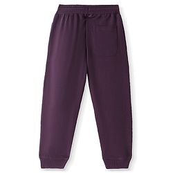 Pine Kids Full Length Lounge Pants With Text Print - Wine
