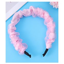 Pine Kids Free Size Hair Band With Rhinestone Detailing - Pink
