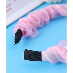 Pine Kids Free Size Hair Band With Rhinestone Detailing - Pink