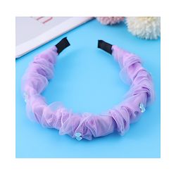 Pine Kids Free Size Hair Bands With Rhinestone Detailing - Purple