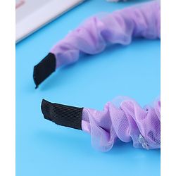 Pine Kids Free Size Hair Bands With Rhinestone Detailing - Purple