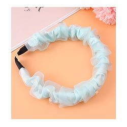 Pine Kids Free Size Hair Band With Rhinestone Detailing - Light Blue