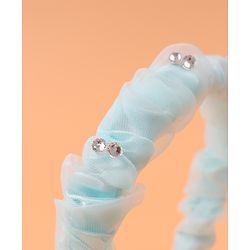 Pine Kids Free Size Hair Band With Rhinestone Detailing - Light Blue